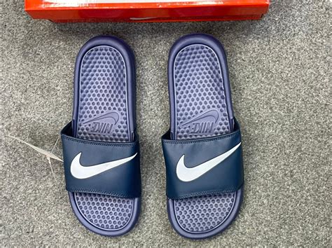 nike slippers blauw|nike strandschoenen.